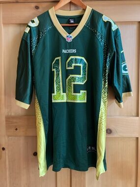 Nike Green Bay Packers Rodgers Jersey Speckled
